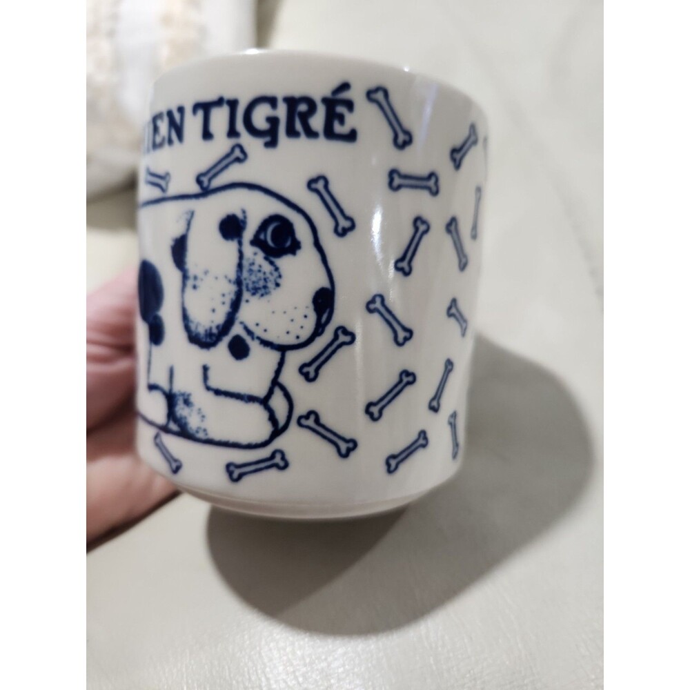 VTG 1978 Taylor & Ng Le Chien Tigre Blue Dog Mug - Picture 7 of 7